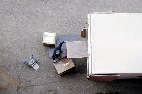 Staff member recording a storage service complaint
