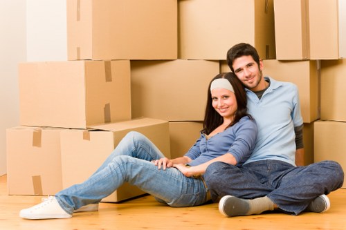 A clean, organized storage unit used for household items in Wealdstone